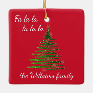 Personalised family Christmas ornament
