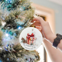 Personalised Family Christmas Ornaments with Photo