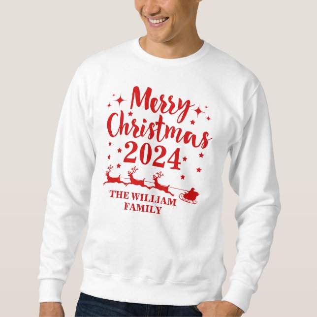 Personalised Family Christmas  Sweatshirt (Front)