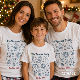 Personalised Family Christmas T-Shirt