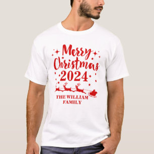 Personalised Family Christmas T-Shirt