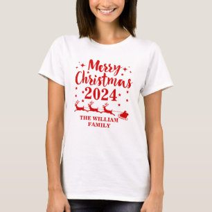 Personalised Family Christmas T-Shirt