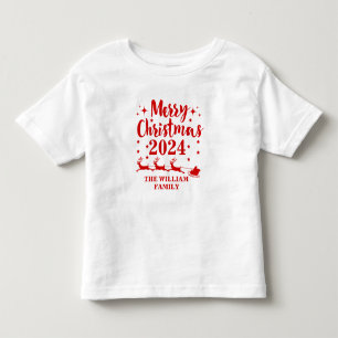 Personalised Family Christmas  Toddler T-shirt