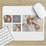 Personalised Family Collage Gift Mouse Mat<br><div class="desc">Introducing our exquisite Grey-themed Trendy Collage Photo, the ultimate family gift that captures cherished memories in a personalised and stylish manner. This carefully crafted collage showcases the beautiful moments and bonds shared within your family, making it a truly special and heartfelt present. With its sleek grey theme, this collage exudes...</div>