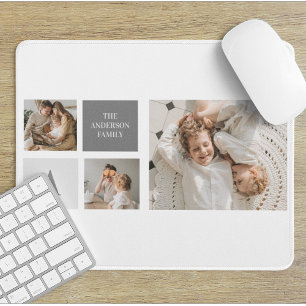  Personalised Family Collage Gift Mouse Mat
