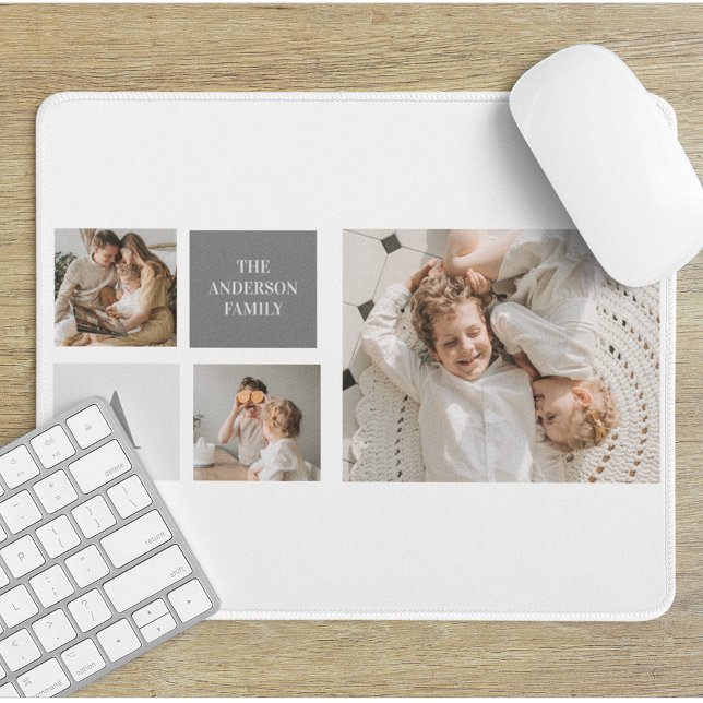  Personalised Family Collage Gift Mouse Mat (Creator Uploaded)