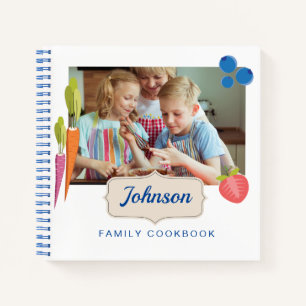 Personalised Family Cookbook (Add Your Photo)  Notebook