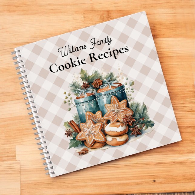 Personalised Family Cookie Recipes with Name Notebook (Creator Uploaded)