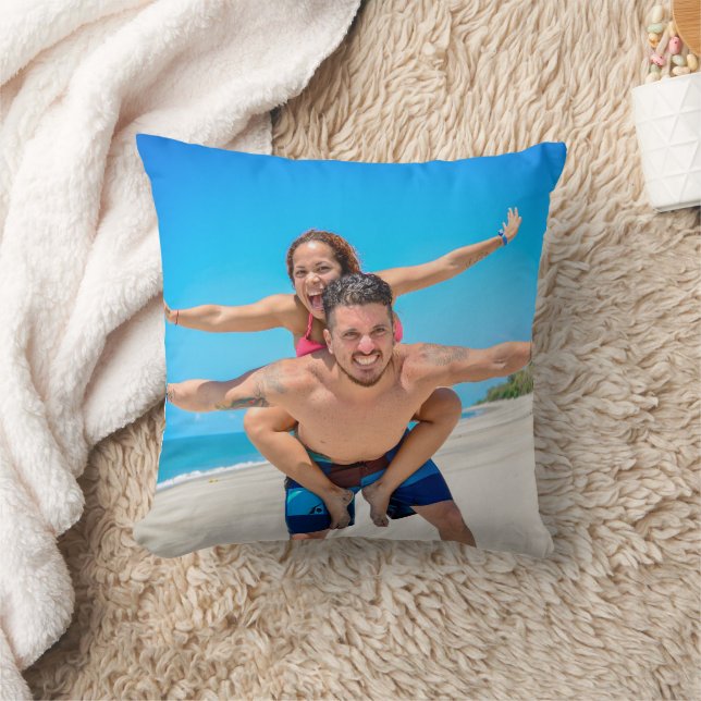 Personalised Family/Couple Photo Cushion (Blanket)