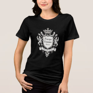 "Personalised Family Crest T-Shirt - Custom Herald Tri-Blend Shirt