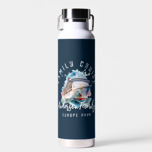 Personalised Family Cruise Group Vacation Water Bottle