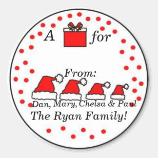 Personalised Family Gift Sticker