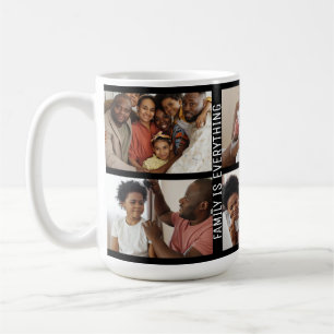 Personalised Family is Everything 6 Photo Collage Coffee Mug