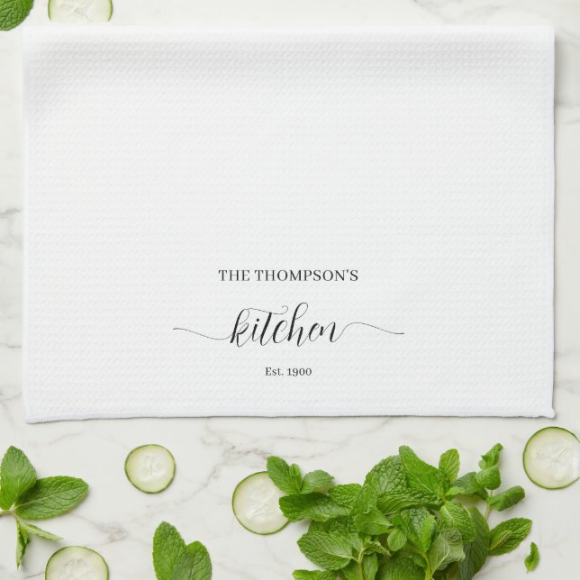 Personalised Family Kitchen Bundle Tea Towel (Folded)
