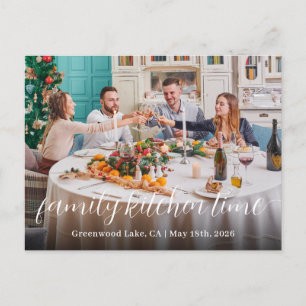 Personalised Family Kitchen Dedicatory Note Invitation Postcard
