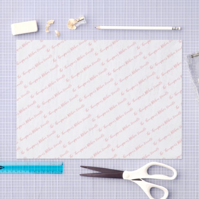 Personalised Family Kitchen Gift Set Tissue Paper (Craft)