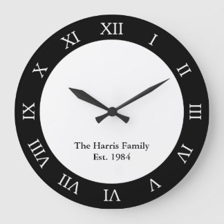 Personalised Family Large Clock