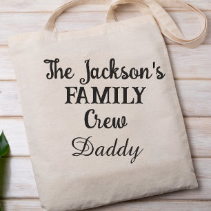 Personalised family matching , family reunion tote bag