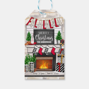 Personalised Family Merry Christmas Gift Tags