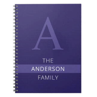 Personalised Family Monogram Notebook