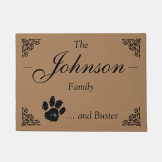 Personalised Family Name ... and Pet Doormat