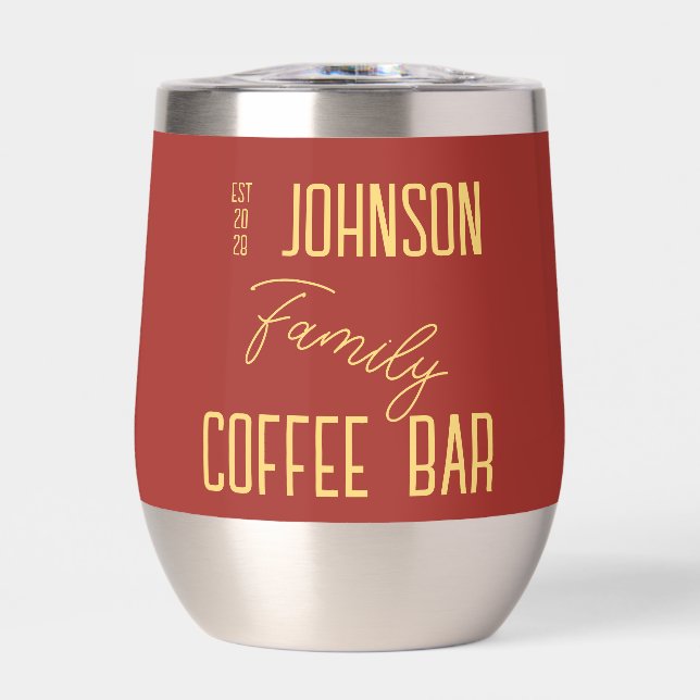 Personalised Family Name Coffee (Front)