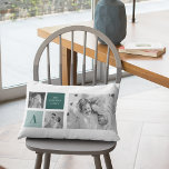 Personalised Family Name Collage Photo Gift Lumbar Cushion<br><div class="desc">Introducing our latest personalised family name gift: Trendy Collage Photo & Green Theme! This unique and stylish gift is designed to celebrate your family's special moments and add a touch of nature-inspired elegance to your home decor.</div>