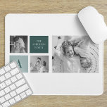 Personalised Family Name Collage Photo Gift Mouse Mat<br><div class="desc">Introducing our latest personalised family name gift: Trendy Collage Photo & Green Theme! This unique and stylish gift is designed to celebrate your family's special moments and add a touch of nature-inspired elegance to your home decor.</div>