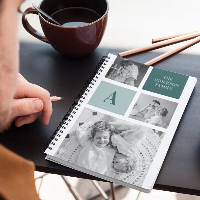 Personalised Family Name Collage Photo Gift Notebook (Creator Uploaded)