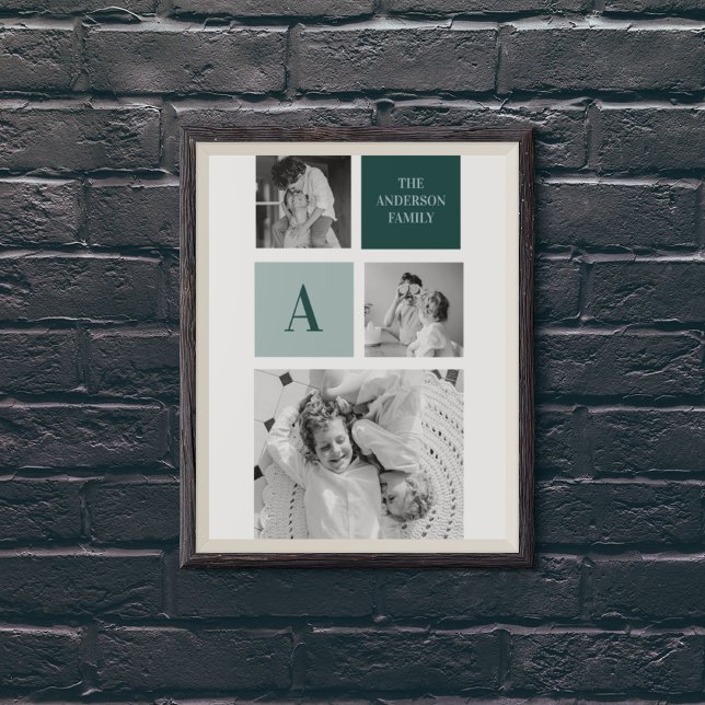 Personalised Family Name Collage Photo Gift Poster (Creator Uploaded)
