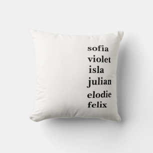 Personalised Family Name Customise with Names Cushion