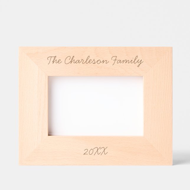 Personalised Family Name Date Etched Frames (Front)