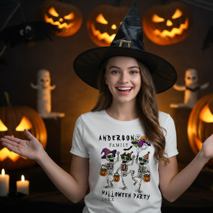 Personalised Family Name Halloween Party  T-Shirt
