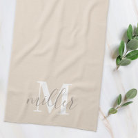 Personalised Family Name Kitchen Hand Towel
