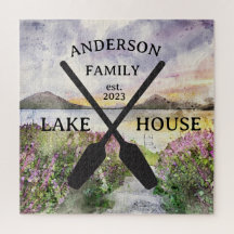Personalised Family Name Lake House