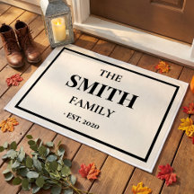 Personalised Family Name Large Doormat Gift
