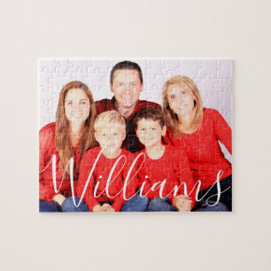 Personalised Family Name Photo Jigsaw Puzzle