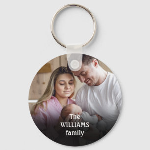 Personalised Family Name Photo Key Ring