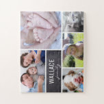 Personalised family name, photos, big pieces jigsaw puzzle<br><div class="desc">Customise this puzzle with their family photos as a fun gift. Change all the photos and family name. Larger puzzle pieces for the little ones to enjoy in putting this game and special image together.</div>