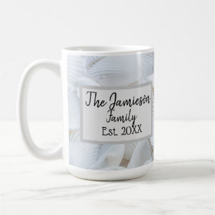 Personalised Family Name Sea Shell    Coffee Mug