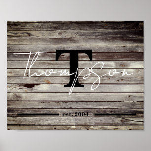 Personalised Family Name Sign