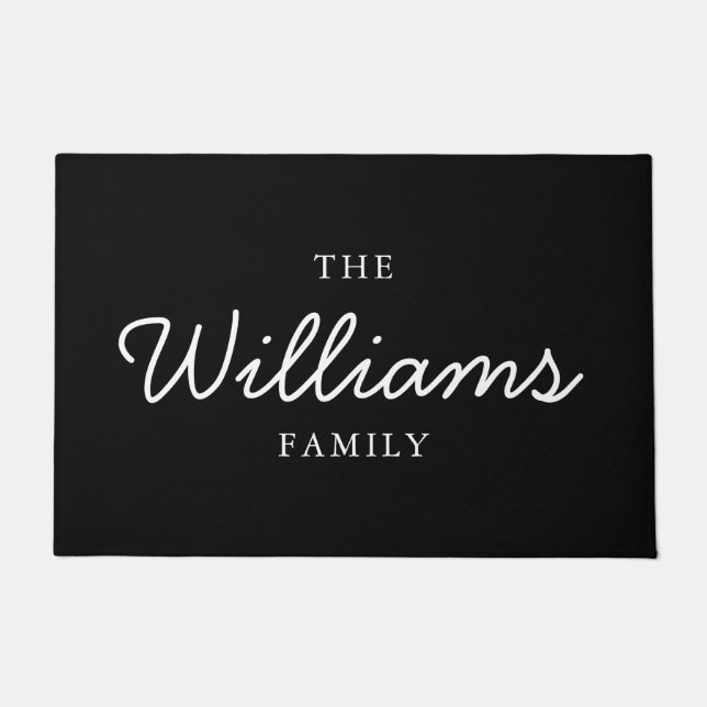Personalised Family Name Welcome Doormat (Front)