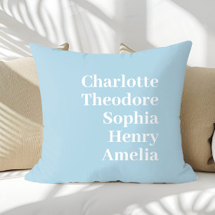 Personalised Family Names Custom Cushion