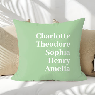 Personalised Family Names Custom Cushion