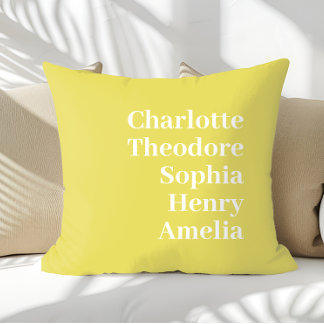 Personalised Family Names Custom Cushion