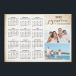 Personalised Family Photo 2019 Magnet Calendar<br><div class="desc">Create your own magnet photo calendar. Customise a 2019 calendar with personal photos. It's a cute idea for the family,  couples,  grandparents,  friends and even workmates for the Christmas,  New Year or any occasions.</div>