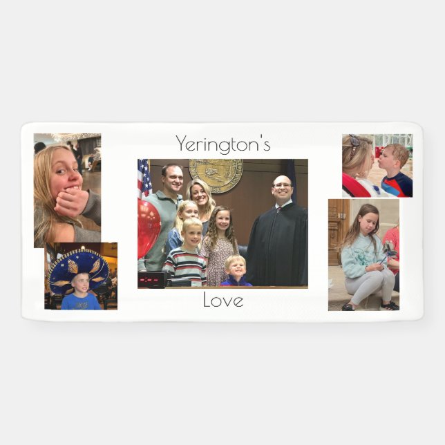 Personalised Family Photo Banner (Horizontal)