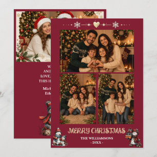 Personalised Family Photo Christmas Card