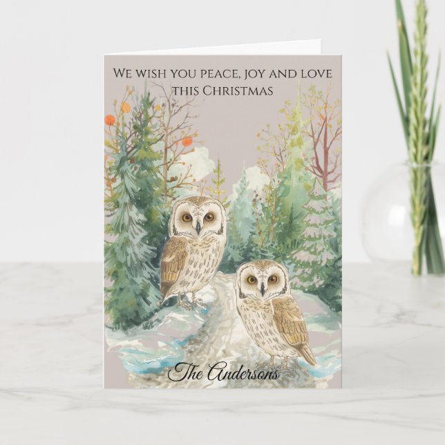 Personalised Family Photo Christmas Card  (Front)