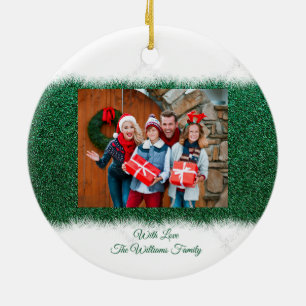 Personalised Family Photo- Christmas- Ceramic Tree Decoration
